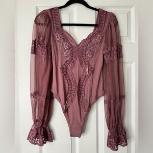 Free People Lace Bodysuit